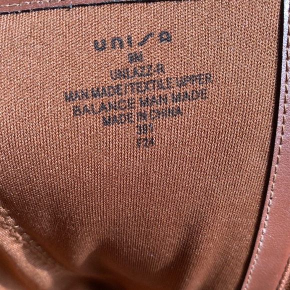 Unisa Brown Heel Boots and buckle trim Size 9M - Picture 7 of 8